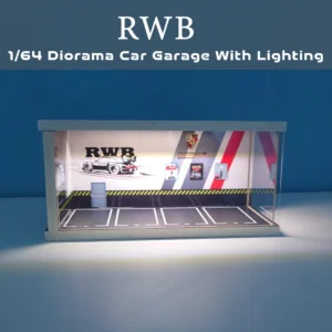 RBW Diorama Car Garage – Premium Display Setup for Diecast With Tri-Color Lighting - Image 4