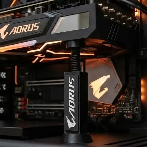 AORUS Theme GPU Anti-Sag Support Bracket ( 70mm to 125mm Adjustable GPU Holder)