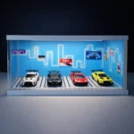 Neon Skyline Diorama Car Garage – Premium Display Setup for Diecast With Tri-Color Lighting - Image 4
