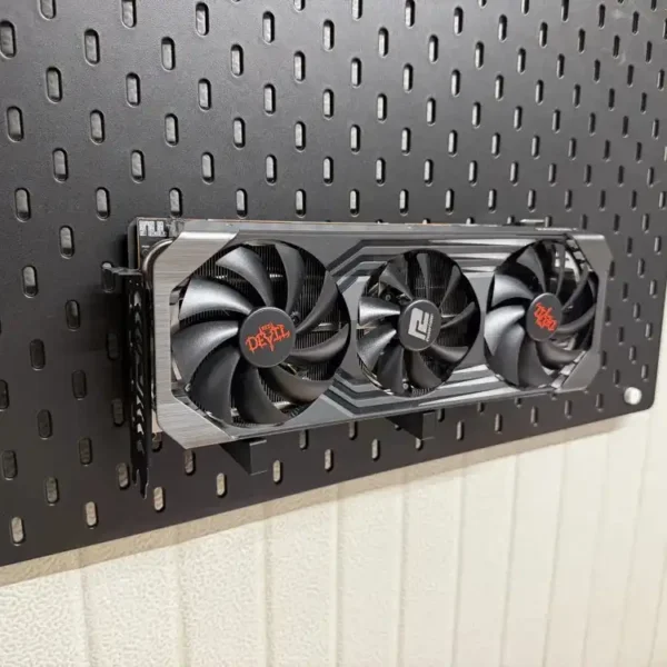 GPU Holder for Pegboard – Pegboard Mounted Graphics Card Display Stand