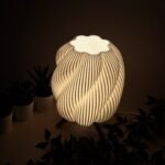 The Striped Swirl  Elegant Bedside Lamp - Image 5