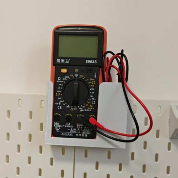 Multimeter Holder for Pegboard – Pegboard Mounted Tester Organizer