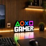 GAMER 3D Logo Lamp – App Controlled RGB LED Sign