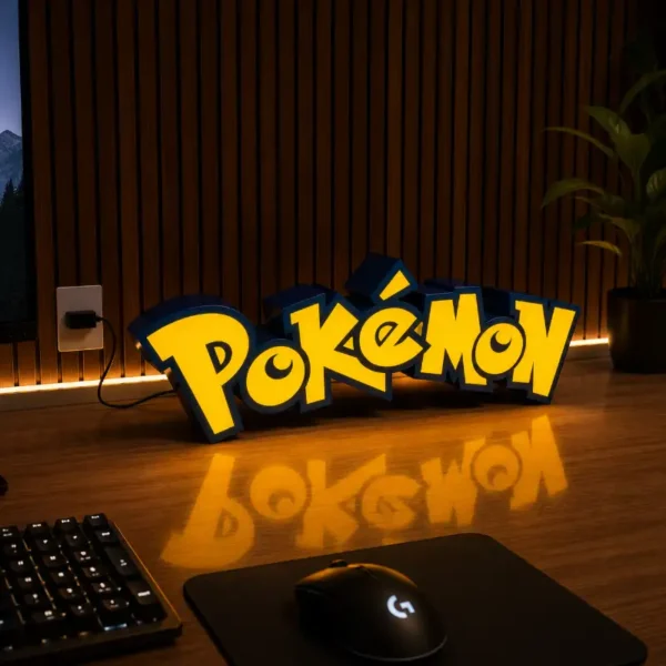 Pokemon 3D Logo Lamp – App Controlled RGB LED Sign