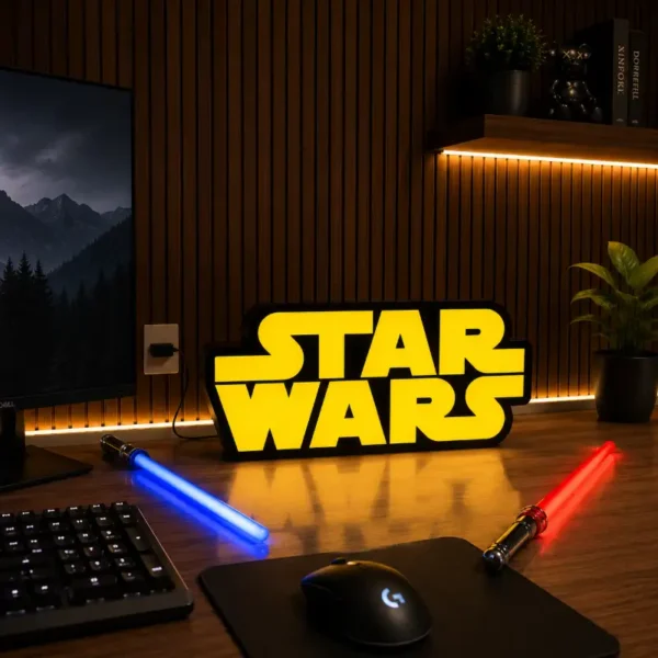 STAR WAR Logo Lamp – App Controlled RGB LED Sign