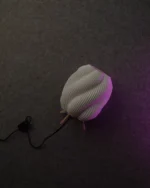 The Striped Swirl  Elegant Bedside Lamp - Image 3