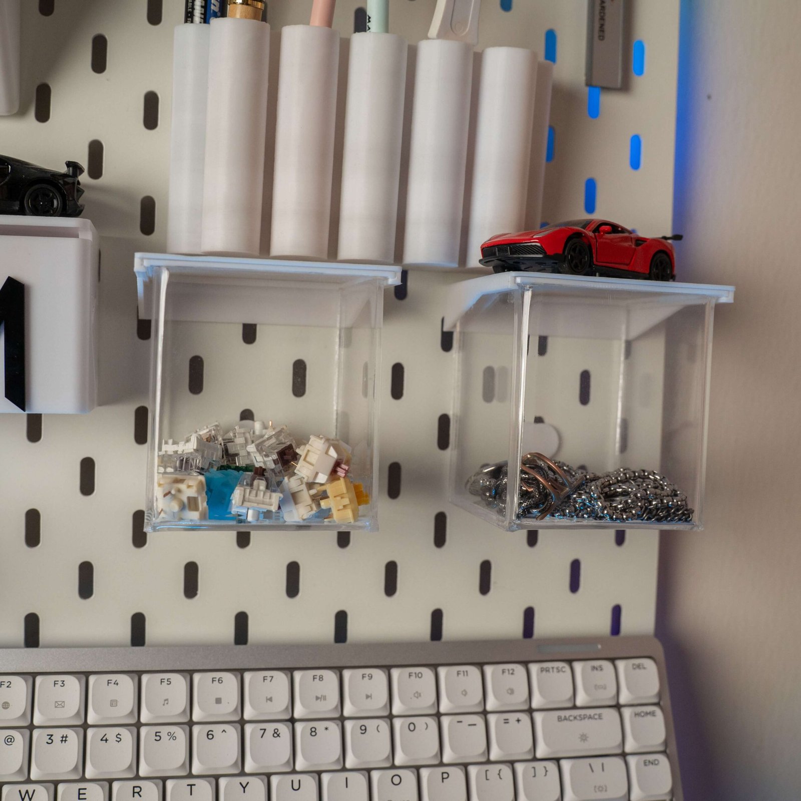DSC01121-1 (1) Transparent Storage Jar for Pegboard | Clear Organizer - Image 1