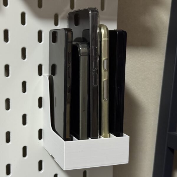 Multiple Mobile Holder for Pegboard | Phone Organizer