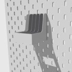 Multiple Mobile Holder for Pegboard | Phone Organizer - Image 4