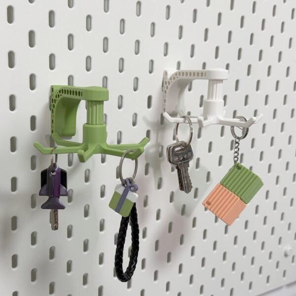 Rotating Key Hook for Pegboard | Key & Accessory Organizer