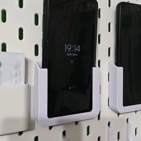 Mobile Holder for Pegboard | Smartphone Organizer