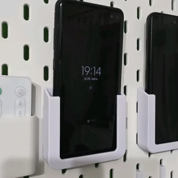 Mobile Holder for Pegboard | Smartphone Organizer