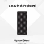 12x30– Inch Vertical Premium Modular Wall Pegboard | Metal or Plywood Option