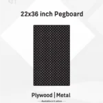 22x36 –Inch Vertical Premium Modular Wall Pegboard | Metal or Plywood Option