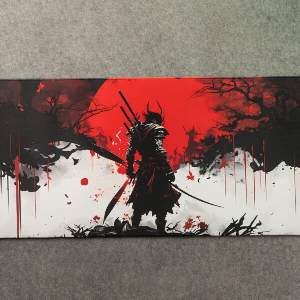Blood Moon Samurai Gaming Mouse Pad  (900mm X 400mm - 4mm)