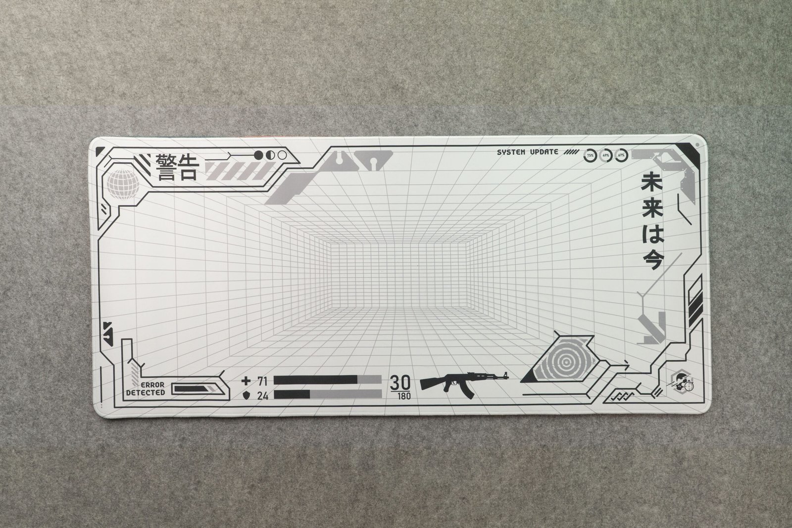 DSC02765-1 INTERFACE White Gaming Mouse Pad (900mm X 400mm - 4mm) - Image 1