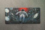 Time Traveller Astronaut Premium Mouse Pad  (900mm X 400mm - 5mm)