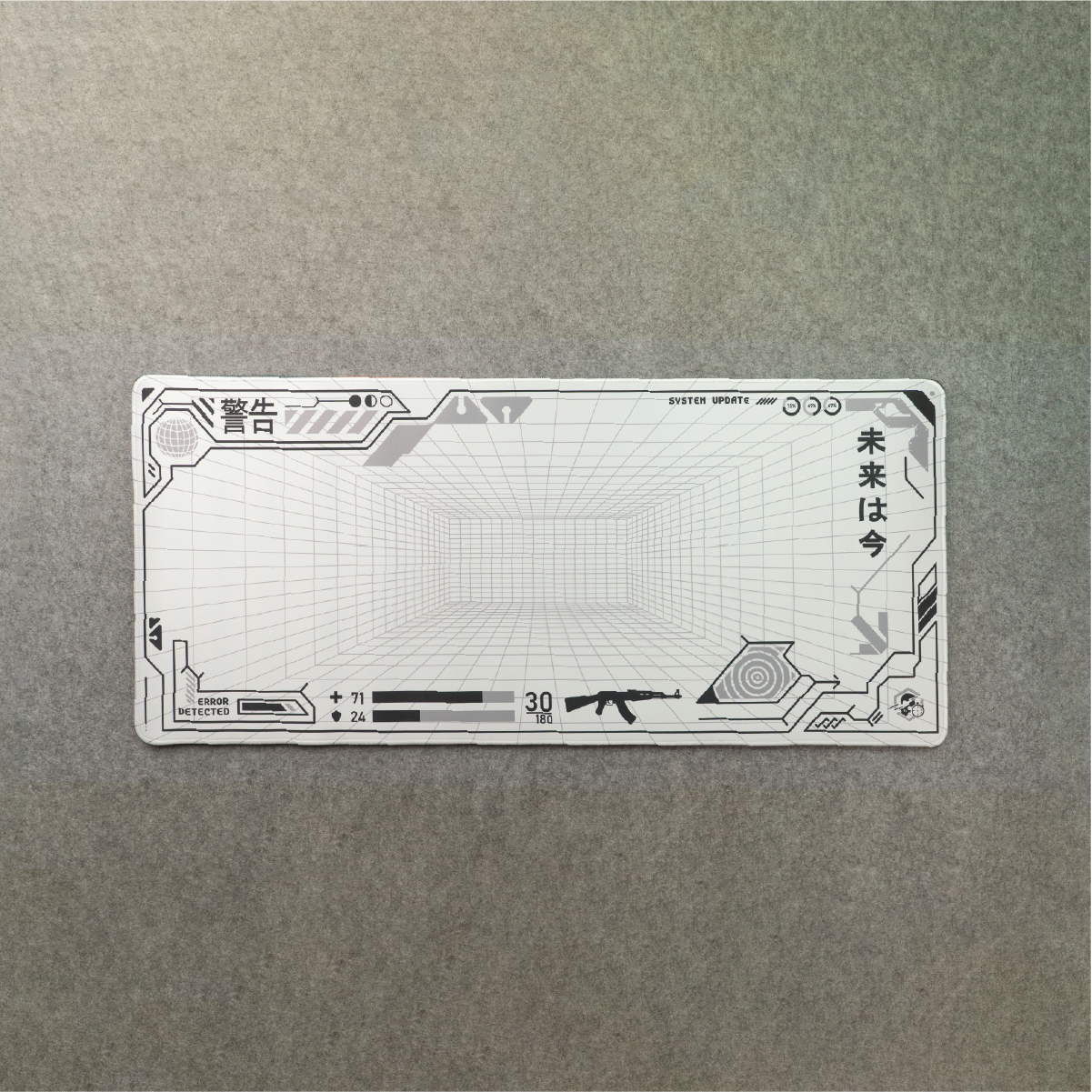 Unipadz (4) 4mm INTERFACE White Gaming Mouse Pad (900mm X 400mm ) - Image 1