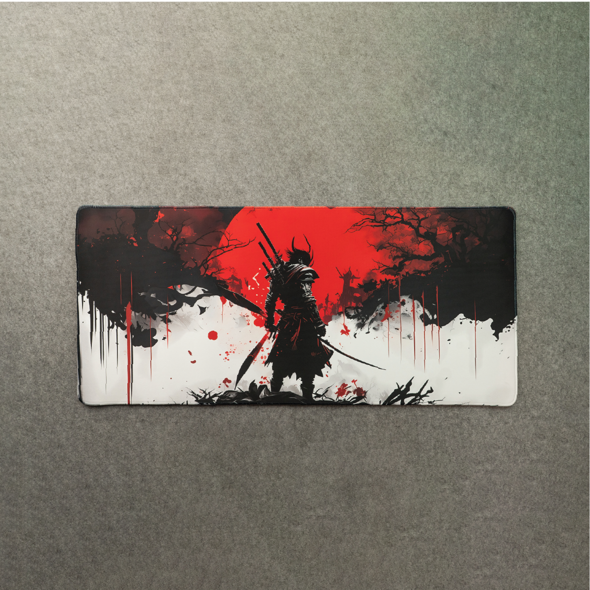 Unipadz (5) 4mm Blood Moon Samurai Gaming Mouse Pad ( 900mm X 400mm ) - Image 1