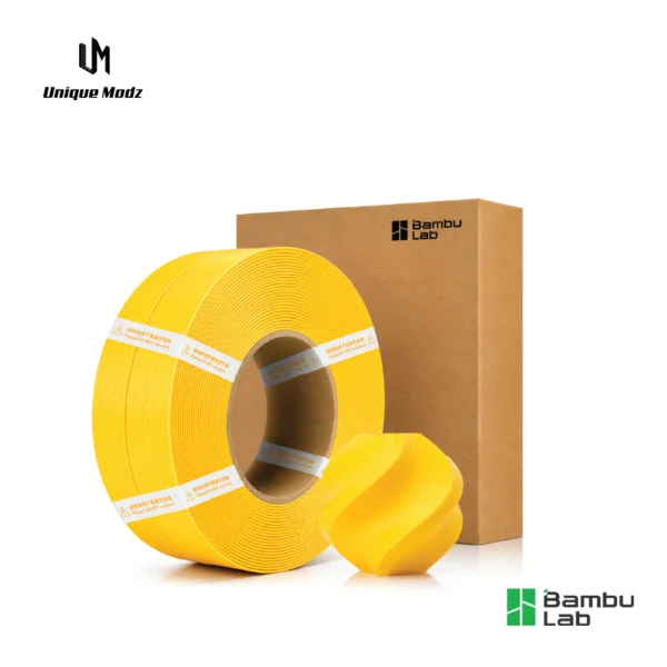 Sunflower Yellow Bambu Lab PLA Basic Filament 1.75mm 1kg