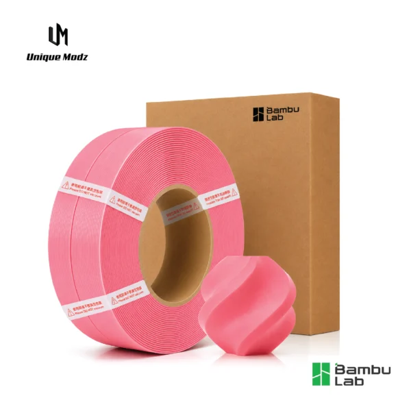 Pink Bambu Lab PLA Basic Filament 1.75mm 1kg
