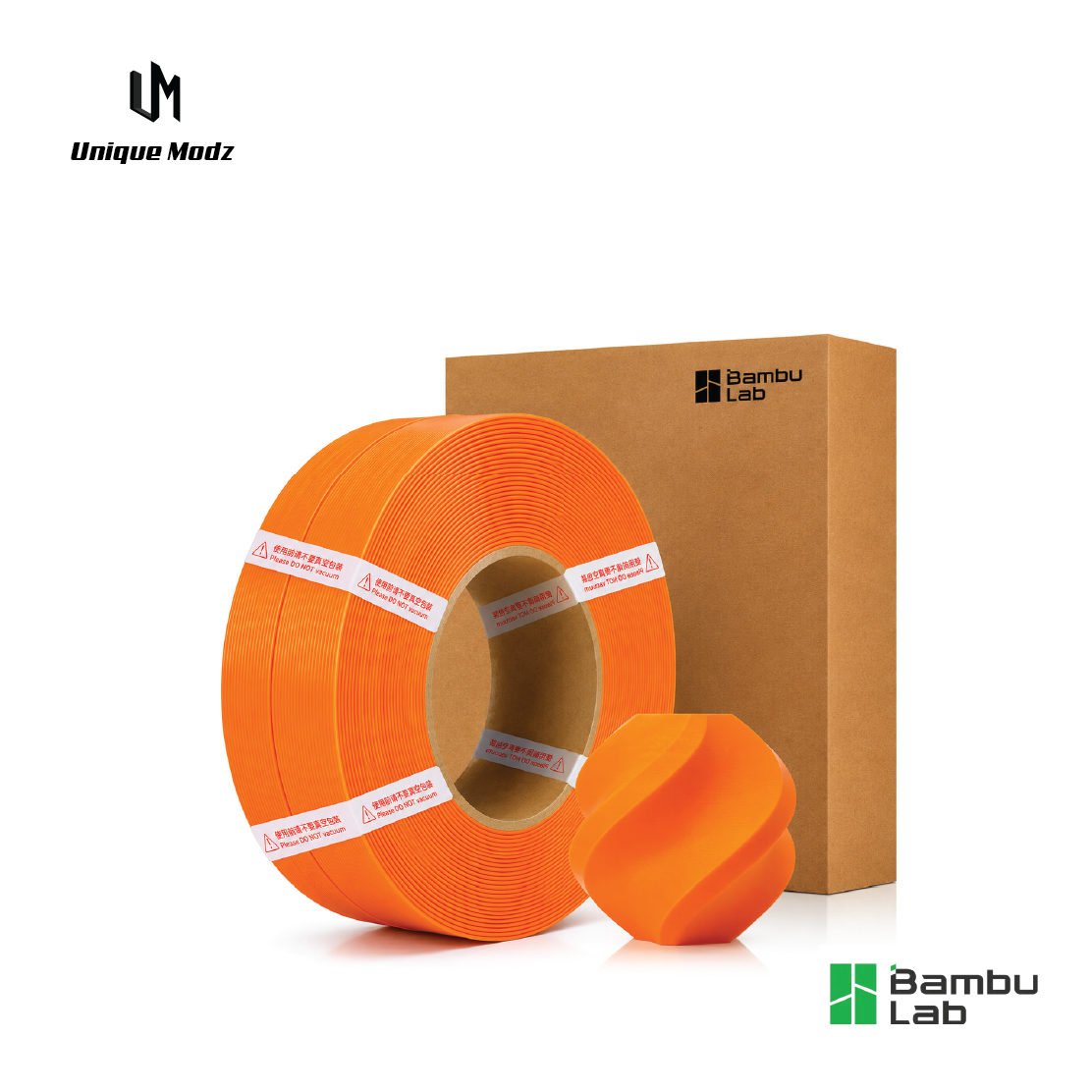 Artboard 1 copy 17 Orange Bambu Lab PLA Basic Filament 1.75mm 1kg - Image 1