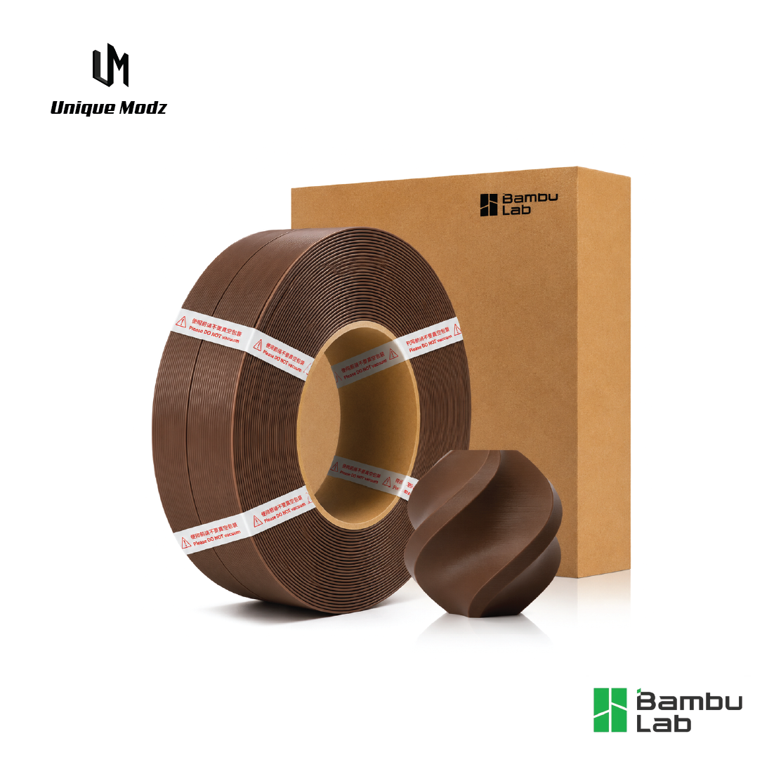 Artboard 1 copy 6 Bambu Lab PLA Basic Cocoa Brown Filament 1.75mm 1kg - Image 1