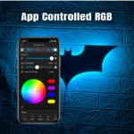 Bat Wing Ambient RGB Wall Sign | Premium Gaming Room Decor - Image 2