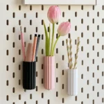 Container Vase Holder for Pegboard | 3D Printed Pegboard Organizer