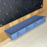 Flat Storage Tray (17×6cm) for Pegboard | 3D Printed Pegboard Organizer - Image 3