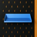 Flat Storage Tray (17×6cm) for Pegboard | 3D Printed Pegboard Organizer