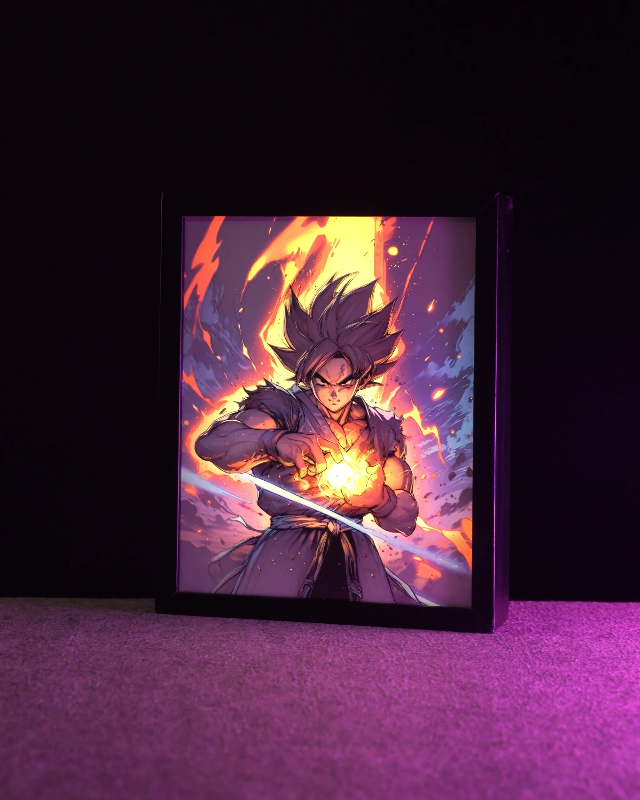 Lithbox (15) Goku Dual Mode Photo Frame – LED Light & Normal Display - Image 1