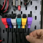 Universal Cable Holder for Pegboard | Cable Management Organizer - Image 2