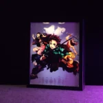 Demon Slayer Dual Mode Photo Frame – LED Light & Normal Display