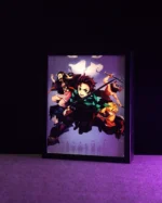 Demon Slayer Dual Mode Photo Frame – LED Light & Normal Display