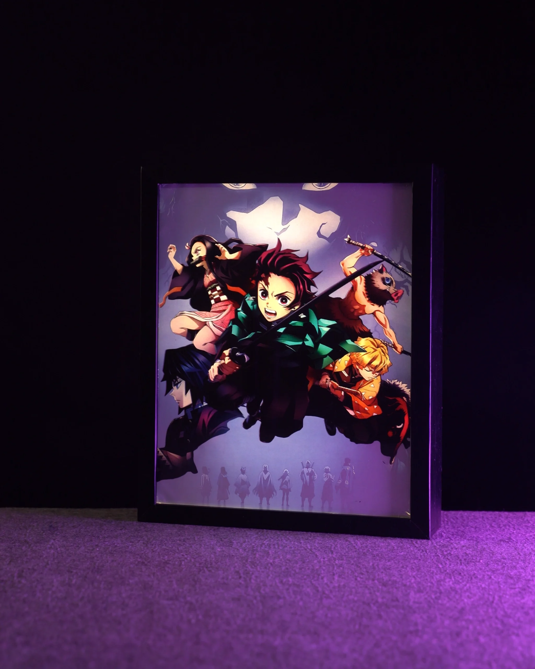 light box19 Demon Slayer Dual Mode Photo Frame – LED Light & Normal Display - Image 1
