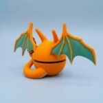 3D Printed Charizard Pokéball Figurine - Desk Display & Collectible - Image 3