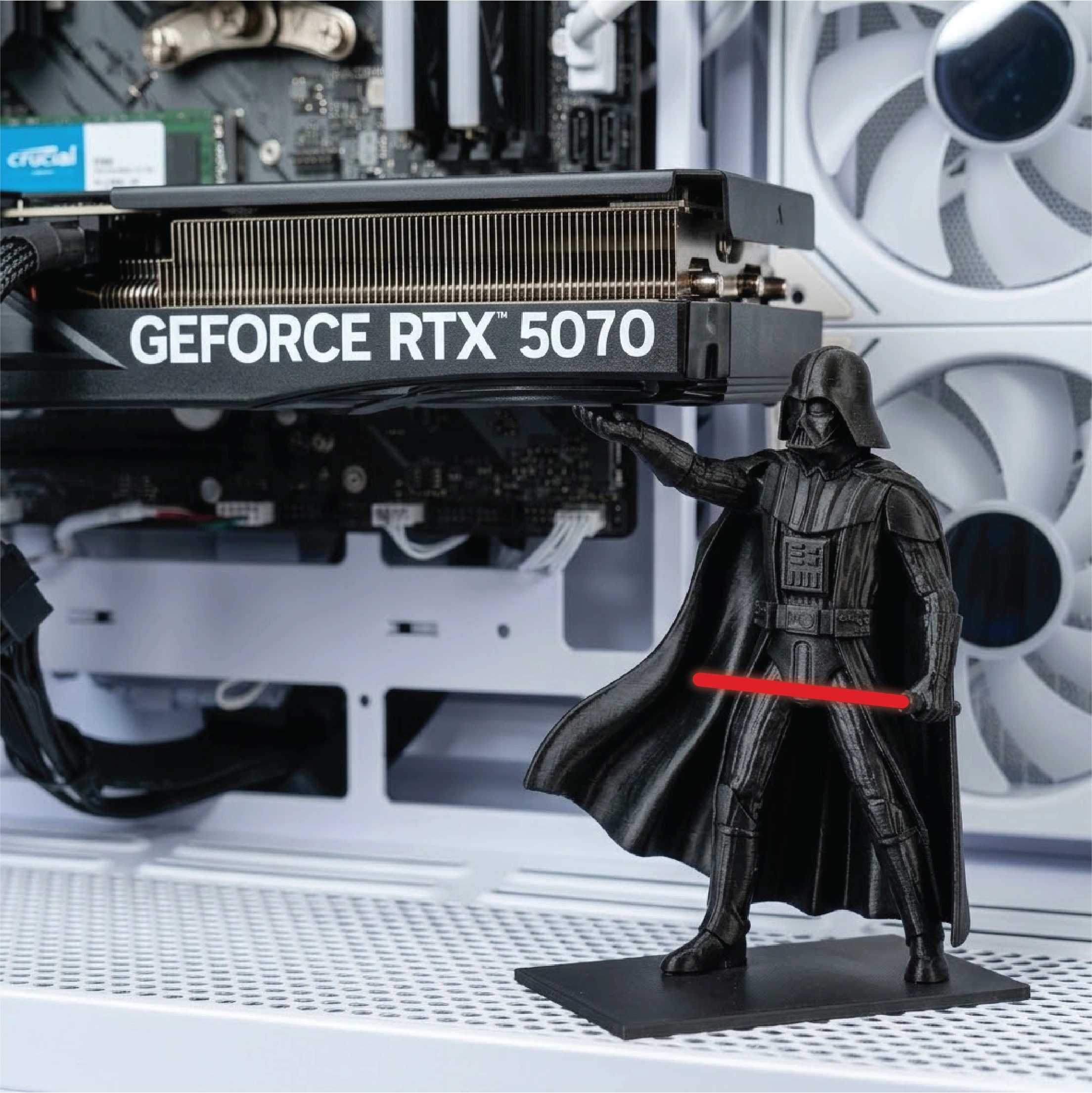3D Printed Darth Vader GPU Support Bracket – Anti-Sag Holder for Graphics Card (3) 3D Printed Darth Vader GPU Support Bracket – Anti-Sag Holder for Graphics Card - Image 1