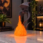 3D Printed Flying Dragon Figurine – Articulated Fantasy Dragon Model - Image 3
