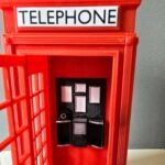 Red British Telephone Booth Miniature - Image 3